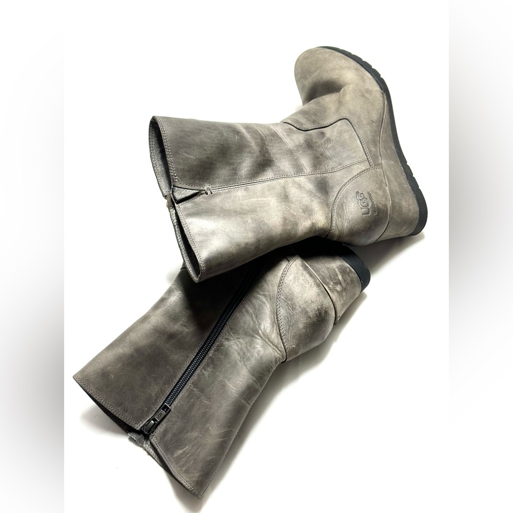 UGG Australia Leather Wedge‎ Boots #1012528 Size 10 - Picture 8 of 10